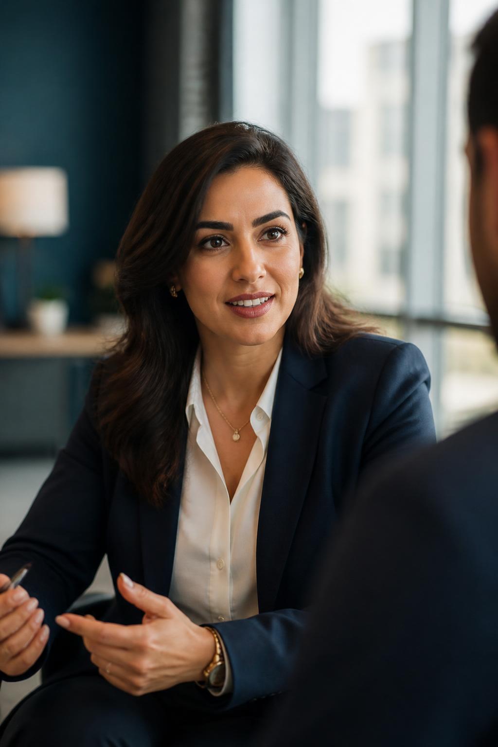 Potential HR consultant in client session